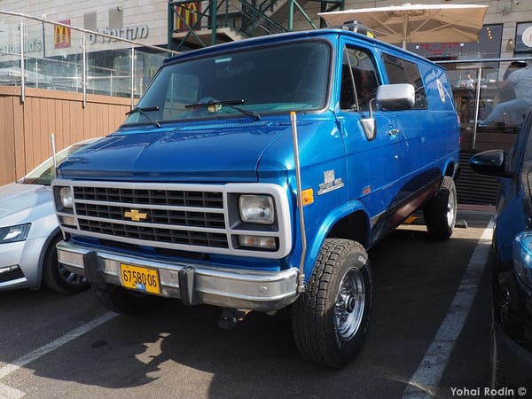 Car Show Classics: It's the Smorgasbord That is Israel's Classic Community 37 1993 Blue Chevrolet Sport Van