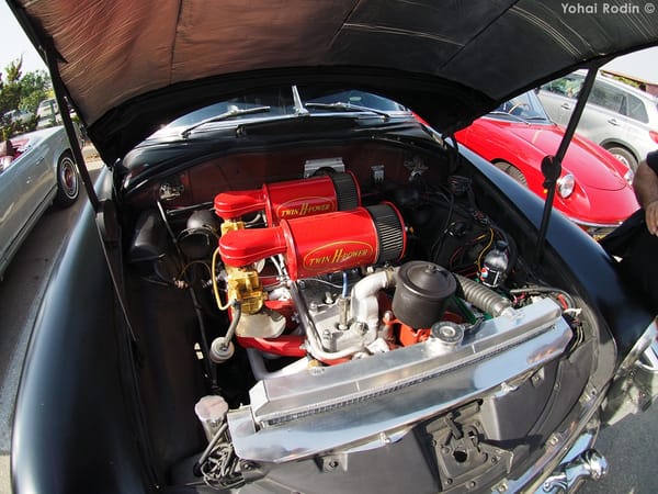 Car Show Classics: It's the Smorgasbord That is Israel's Classic Community 40 1955 Hudson Hornet Engine Bay