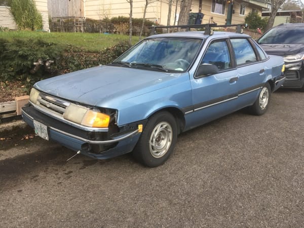Curbside Outtake: 1989 Ford Tempo - " The Tempo And Topaz Have Been Losing Money For More Than A Decade" 1 IMG 0553