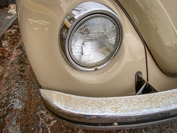 1968 Volkswagen Beetle With Roof Rack - Speaking of Chewing Gum… 17 68 Beetle RH Headlamp 7521