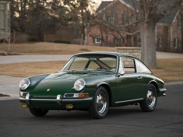 Two Dozen Green Cars And Trucks To Mark The Start of Spring 22 Front 3q view of an Irish Green 1965 Porsche 911