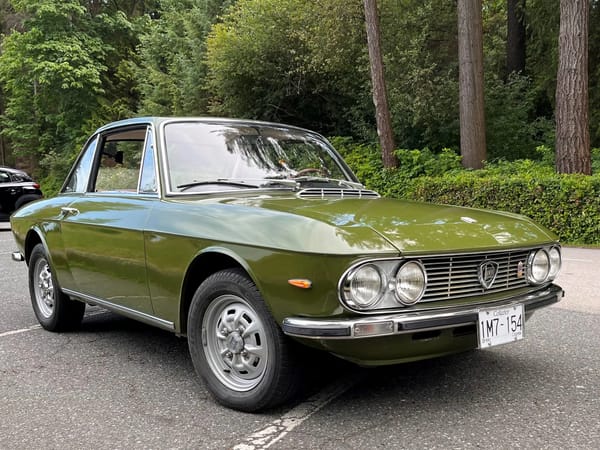 Two Dozen Green Cars And Trucks To Mark The Start of Spring 12 Front 3q view of a Verde Cascine 1973 Lancia Fulvia coupe