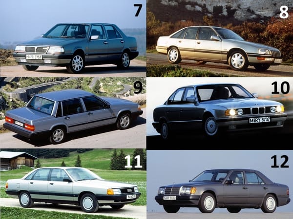 Curbside Classic: 1989 Lancia Thema Turbo 16v – Lancia’s Last Luxury Liner 13 1989 comparo Thema2