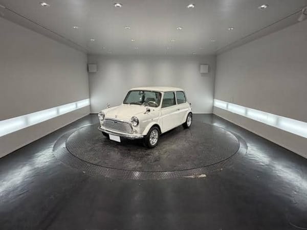 1988 Rover Mini at dealership.