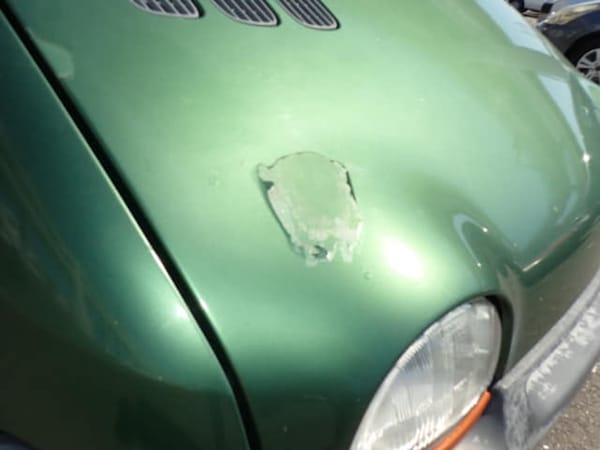 Importing My 1996 Renault Twingo Home: Five Weeks, One Tiny Renault and a Lot of Second-Guessing 9 Detail of the bad paint.