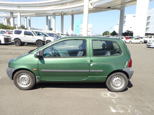 Importing My 1996 Renault Twingo Home: Five Weeks, One Tiny Renault and a Lot of Second-Guessing 15 Side view of the Renault at the storage place.