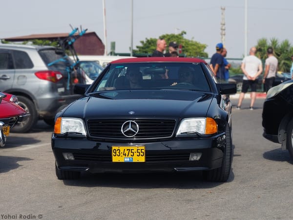 Car Show Classics: It's the Smorgasbord That is Israel's Classic Community 48 1991 Black Mercedes-Benz 500SL R129