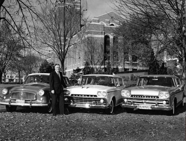 Junkyard Classic/Automotive History: 1955 Rambler Cross Country - How Rambler Won The Compact And Price Wars Of The 1950's And Saved AMC 87 Romney 1959 with 3 cars