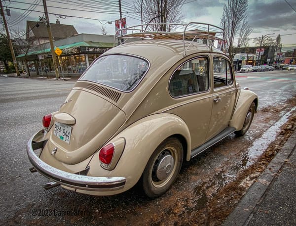 1968 Volkswagen Beetle With Roof Rack - Speaking of Chewing Gum… 18 68 Beetle RR34 7517