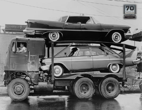 Car Carrier of the Day: 4WD Freightliner, But Not The Usual Four Driven Wheels - Ready To Tackle the Rockies 2 8882541599 d6a2600a5a o