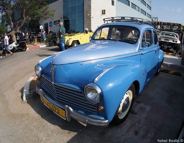 Car Show Classics: It's the Smorgasbord That is Israel's Classic Community 72 1953 Blue Peugeot 203