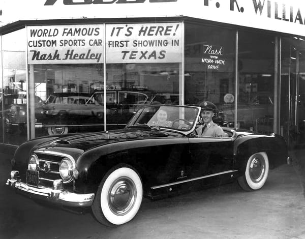 Vintage Photos: Nash And Rambler Dealers In The '50s & '60s - Lots, Deliveries And Showroom Fun 3 52 nash healey soldier texass