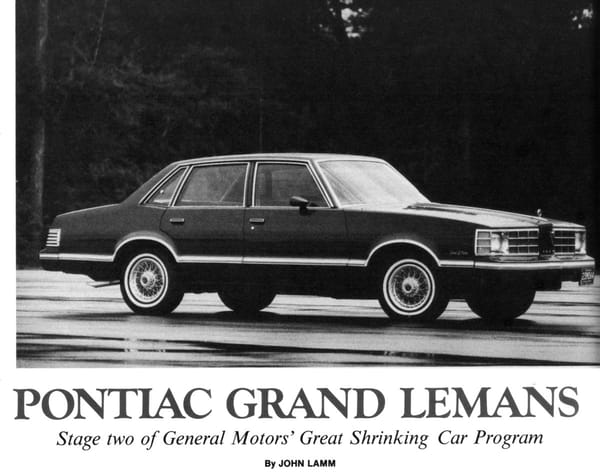 Vintage R&T Review: 1978 Pontiac LeMans - GM's Second Downsizing Act Goes -Mostly- Okay 1 Scan 230826 0001a