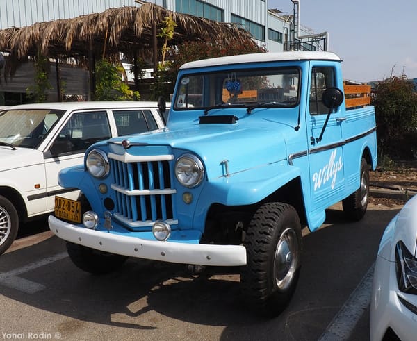 Car Show Classics: It's the Smorgasbord That is Israel's Classic Community 11 1963 Blue Willys Overland Pickup