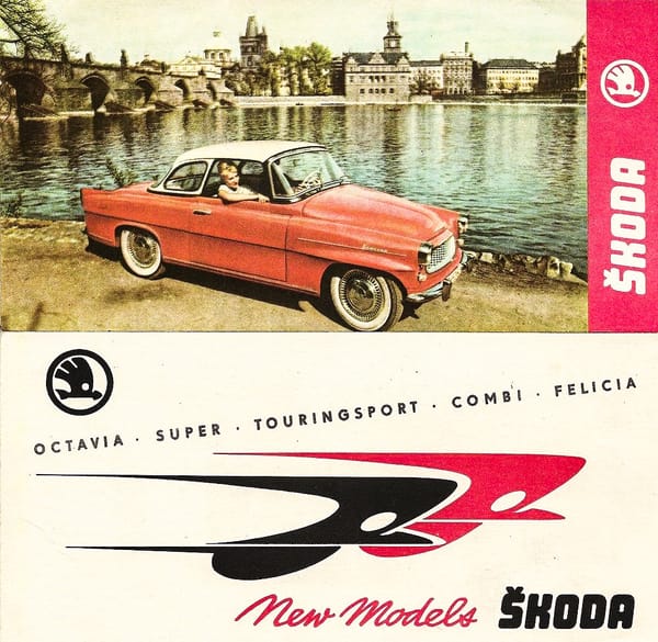 Car Show Classic: 1961 Škoda Felicia – Convertible Cicada 8 skoda brochure cover