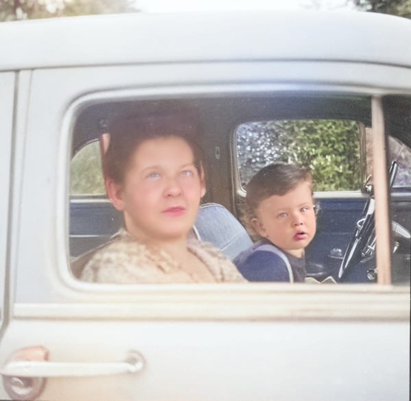 1954 Ruthena and Peter in Car Edit copy