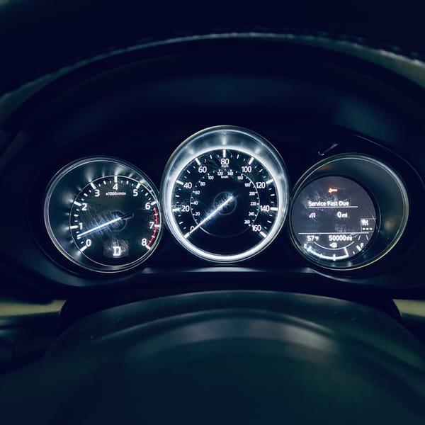 Mazda dash at 50000