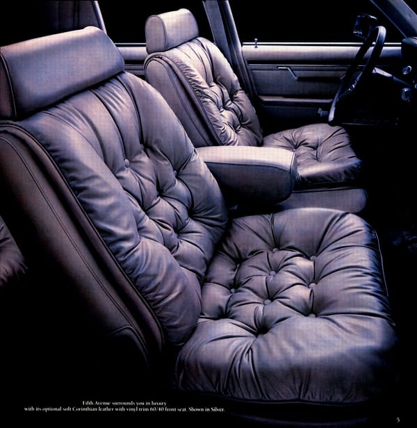 Curbside Classic: 1985 Chrysler Fifth Avenue - A Latte From Its Black Coffee Roots 5 1986 Chrysler Fifth Avenue 05