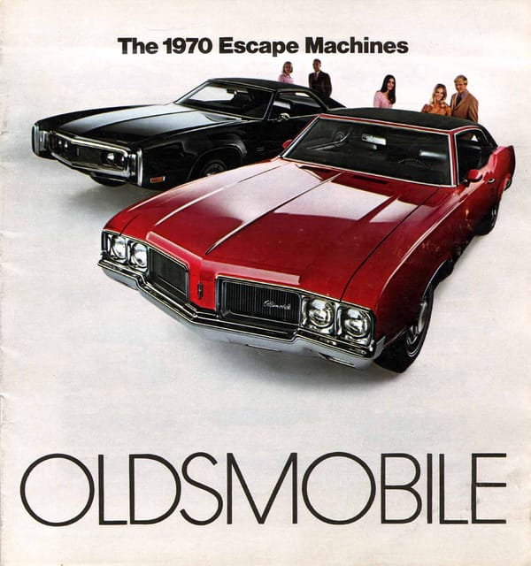 Curbside Musings: 1970 Oldsmobile Cutlass Town Sedan - Platform Shoes 6 1970 Oldsmobile brochure cover was as sourced from www.oldcarbrochures.org.