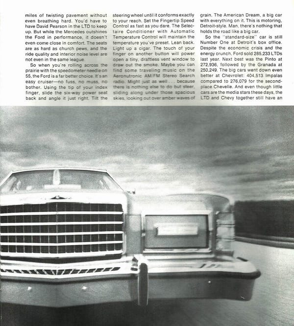 Vintage Car And Driver Review: 1976 Ford LTD – "All Is Well with the American Dream" 5 LTD3 e1764165481233