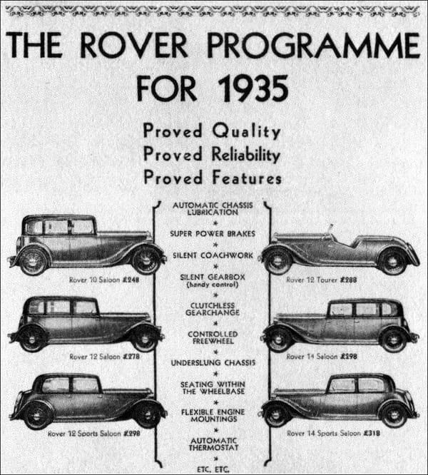 rover 1935 range