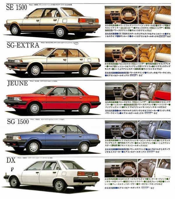 CC Capsule: 1985 Toyota Carina (T150) ST – A Square Without Edges 6 Carina brochure1987
