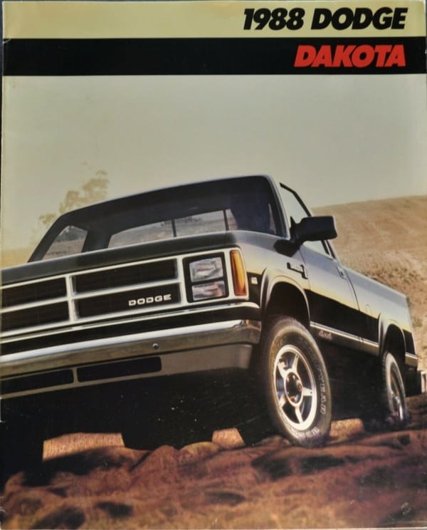 1988 Dodge Dakota: Not Too Big, Not Too Small -- Quietly Defining The Modern Midsize Truck 15 1988 Dodge Dakota Brochure