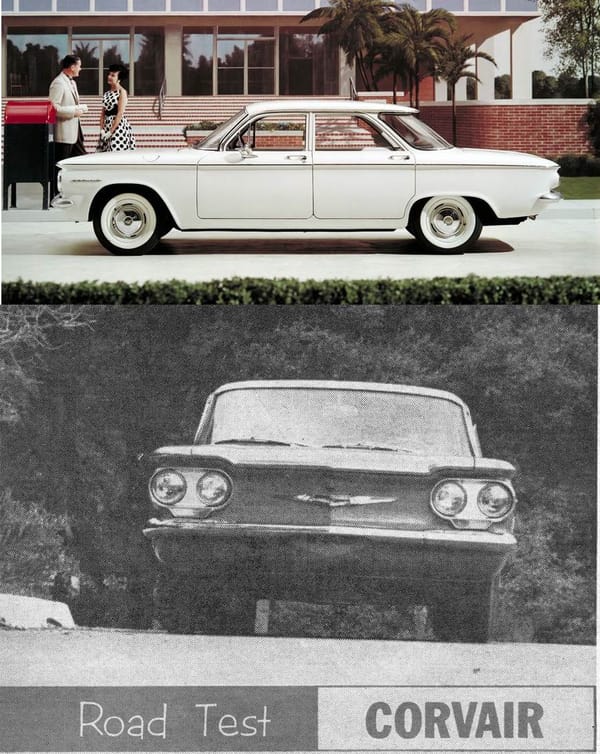 Vintage Reviews: 1960 Chevrolet Corvair - Motor Life and Road & Track Test Versions With Powerglide, 3-Speed and 4-Speed Manuals 1 Corvair 1960 GM vert