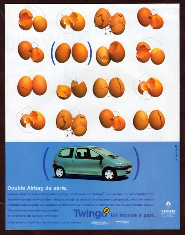 Small, French and Quirky - What Is A Renault Twingo And Why Would You Want One 12 Twingo Airbag ad.