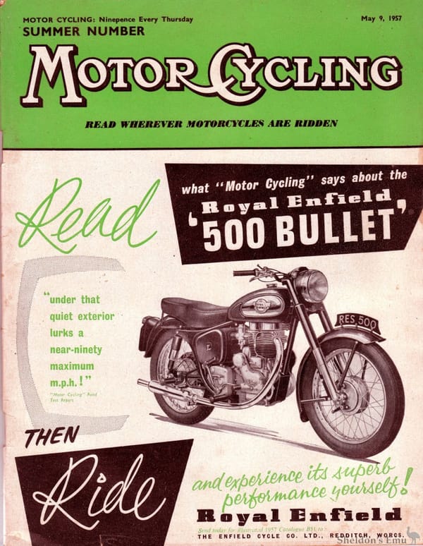 Royal Enfield Bullet: A Storied Motorcycle That's Built like A Gun, Goes Like A Bullet 7 Royal Enfield 1957 Bullet 0509 cover