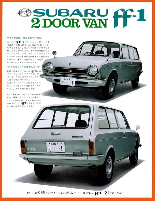 Curbside Classic: 1969 Subaru FF-1 Super Deluxe Wagon – Subie, I Think This Is The Beginning Of A Beautiful Friendship 8 Subaru ff 1 2door van