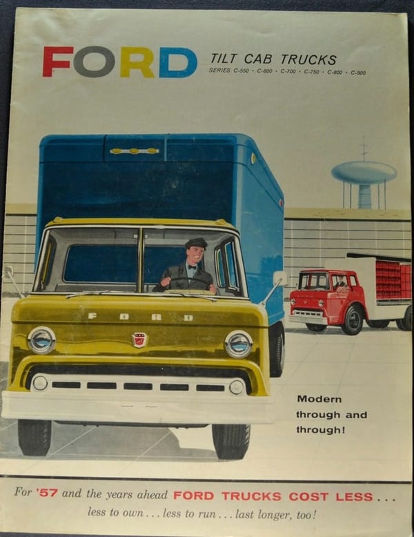 Curbside Finds: Ford and Chevy Tilt-Cab COE Twins Caught Together 3 Ford C series 1957 ad