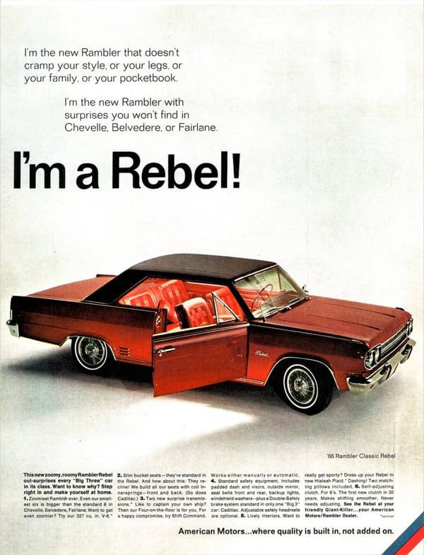 Cohort Pic(k) Of The Day: 1966 Rambler Classic Rebel - Sensible Rebellion 4 40054212571 ae873d8385 k