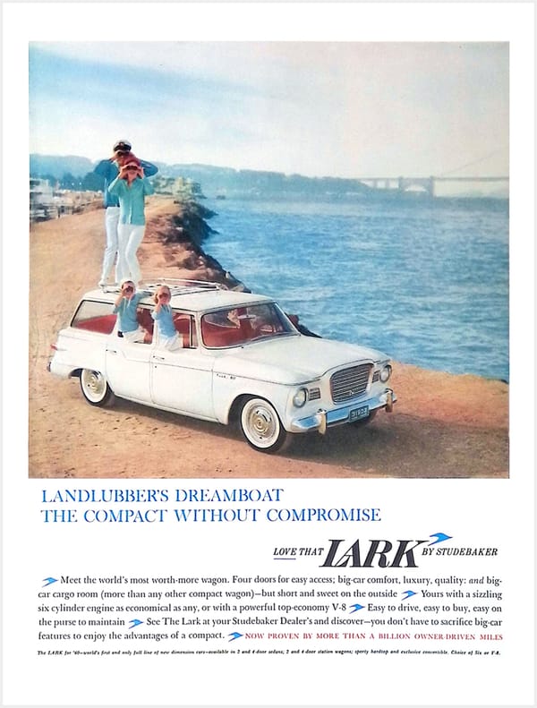 1960 Studebaker Lark station wagon ad