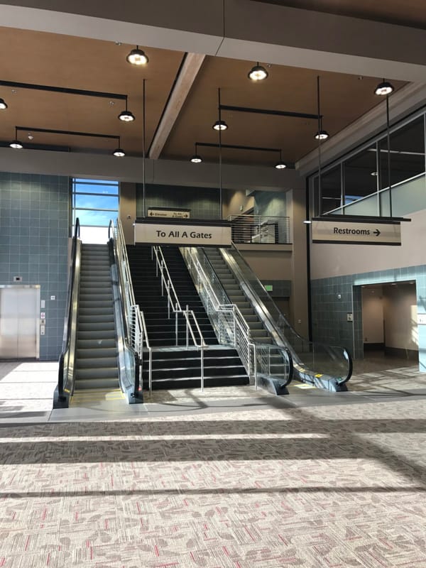 COAL: 1965 Valiant, Part IV - Self-Own Service and Naming Names 6 New terminal expansion area at the Eugene Airport