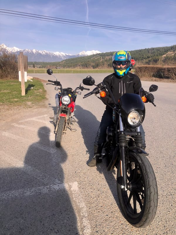 Turning 60 On Two Wheels – Part 3: 2025 Yamaha XT250 And Honda Trail 125, At The Kettle Valley Railway 8 IMG 1113