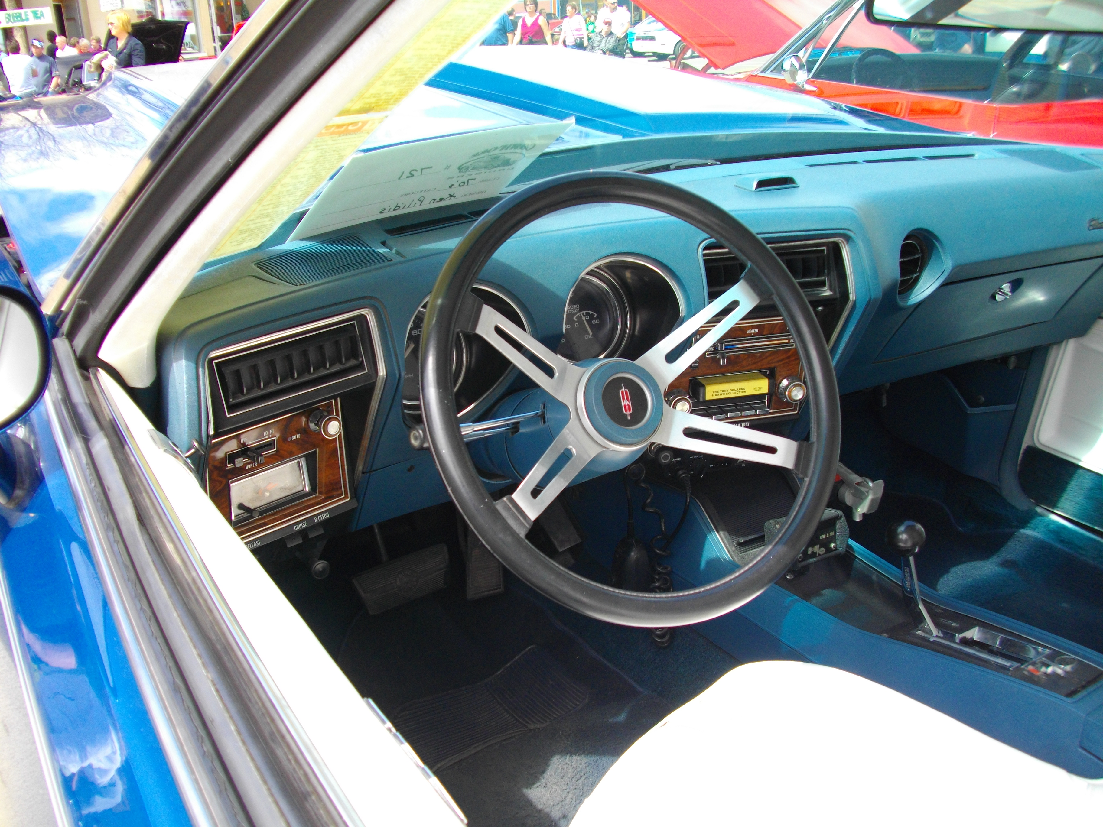 Car Show Outtake 1976 Oldsmobile Cutlass S 442 Curbside