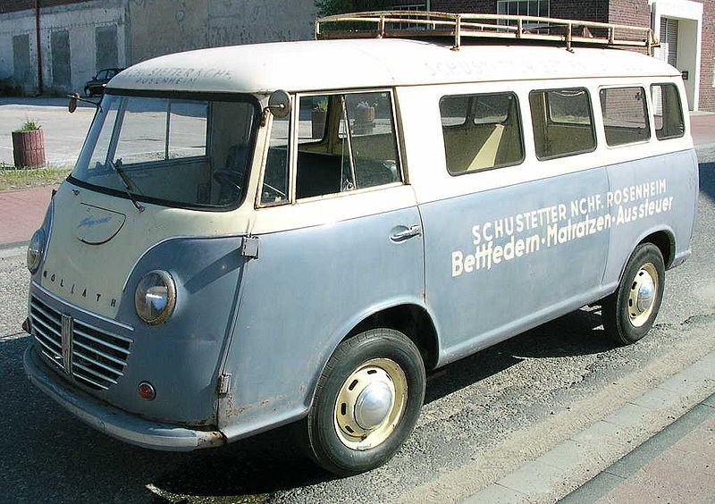 Schwarze Autoschutzhülle für Goliath GP 700 Kombi 1952-1957