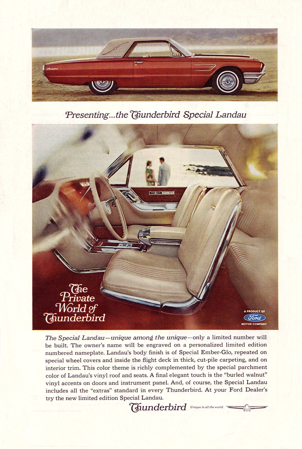 1965 Ford thunderbird advertisement #2