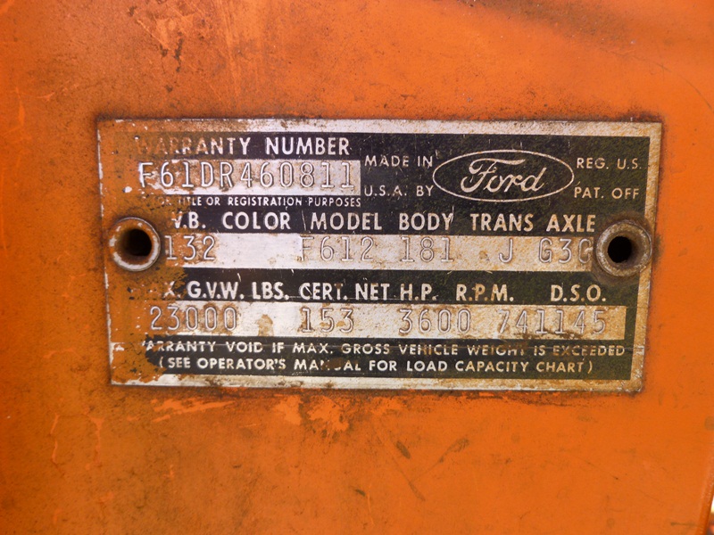 Ford 4.9 liter motor serial number 05te-6015-aa #5