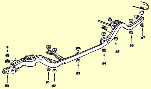 1957 Ford body mounts