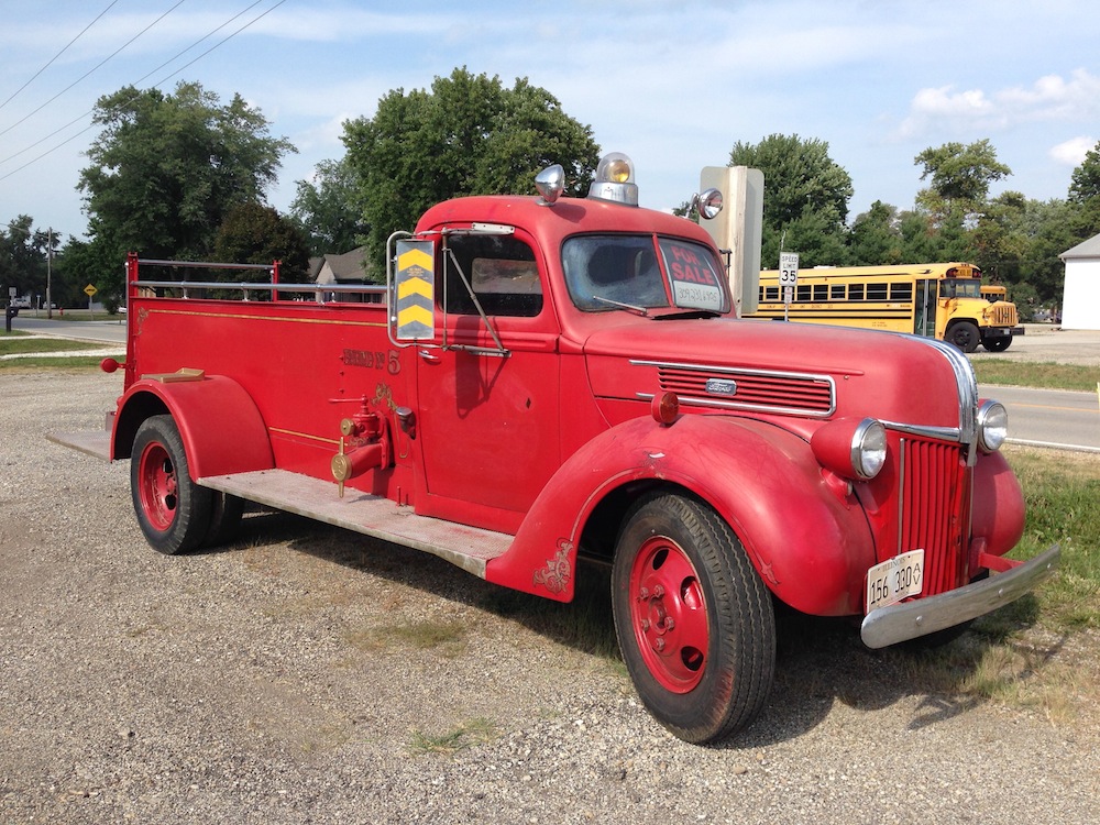 Old ford fire truck for sale #6