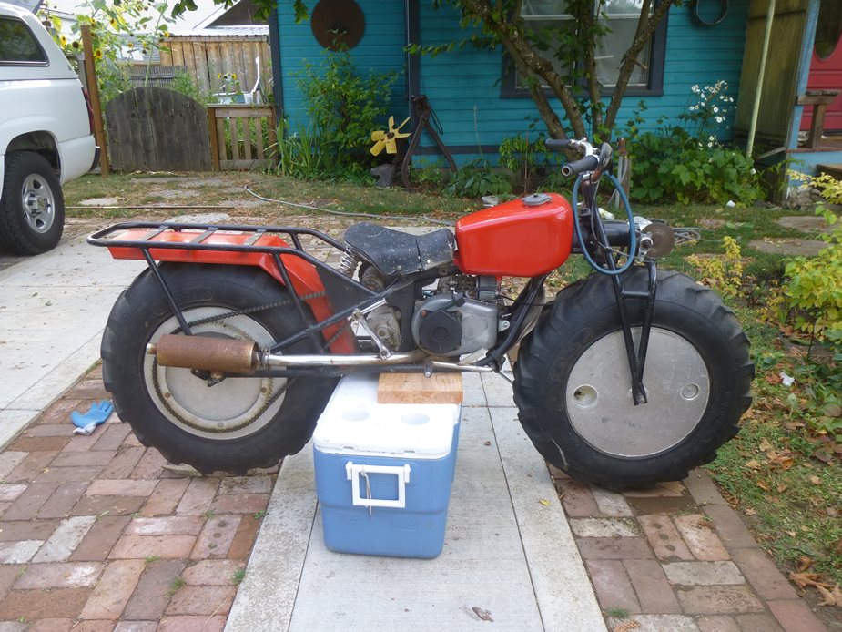 rokon 2 wheel drive motorcycle