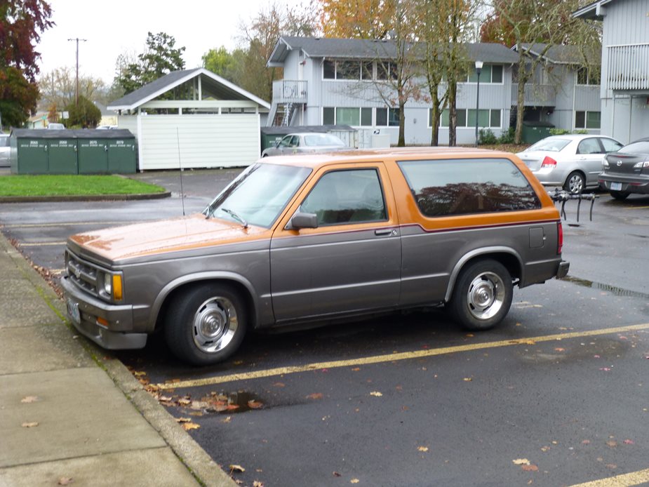 Chevy S10 Blazers with two-wheel drive and often lowered and customized hav...