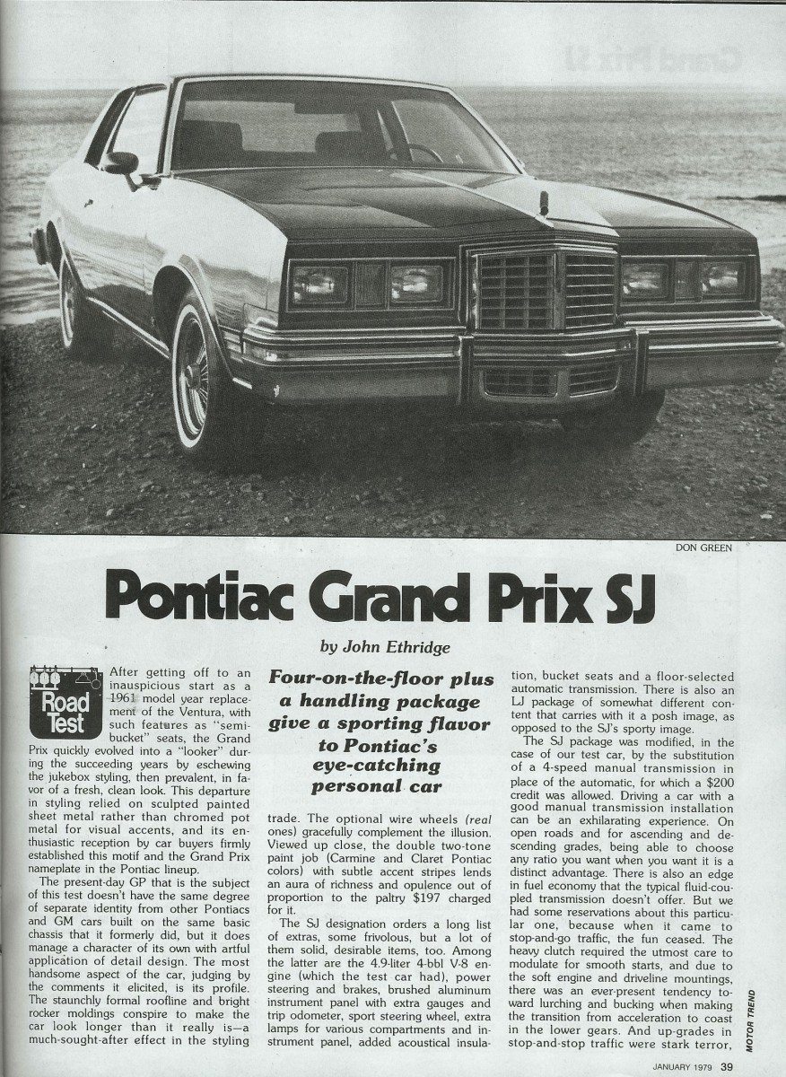 Grand Prize Indeed: Check Out This 1969 Pontiac Grand Prix SJ with a  Factory 4-Speed Manual