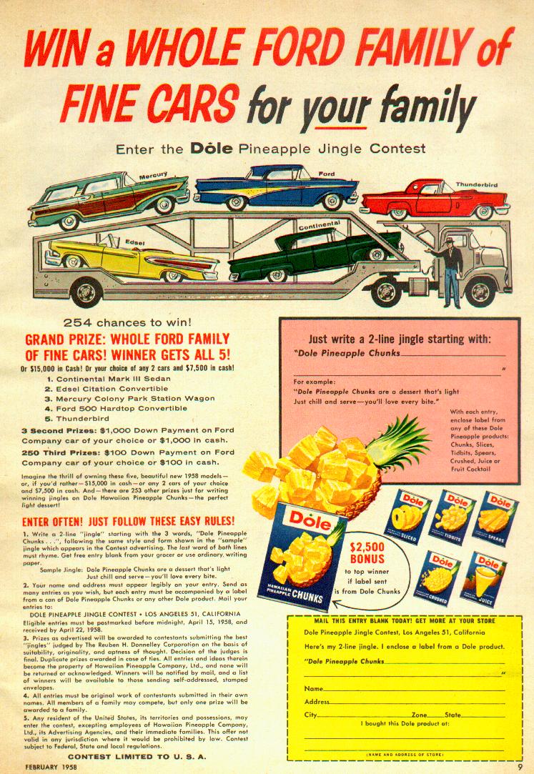 Ford dole ticket #3