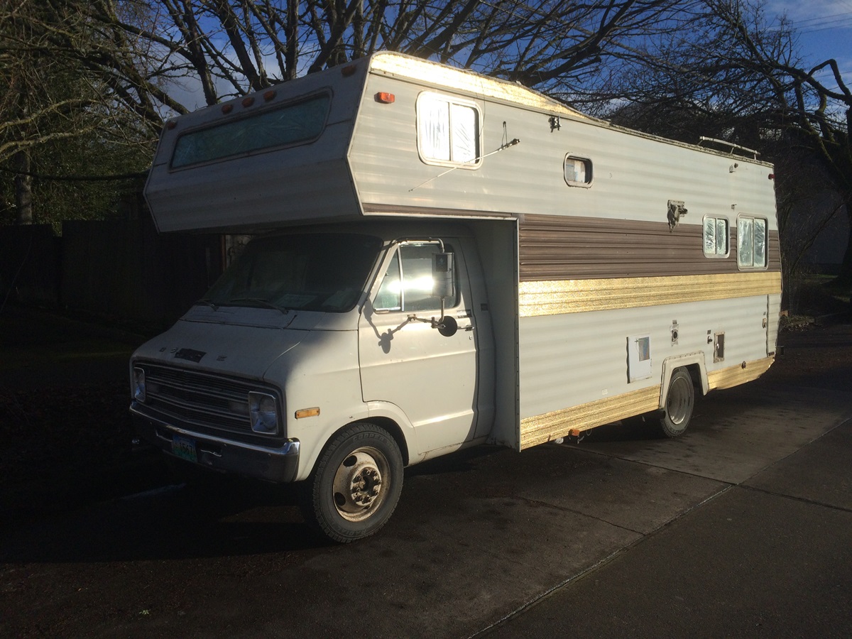 Cc Outtake Old Dodge Class C Motorhome With Gold Trim Curbside Classic