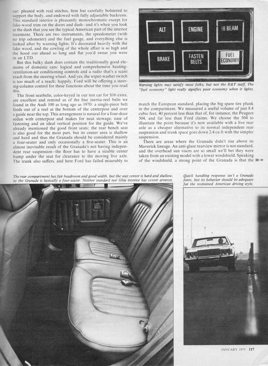 rear legroom comparison cars on Vintage Review 1975 Ford Granada The Perfect Car For Mother To Buy Curbside Classic