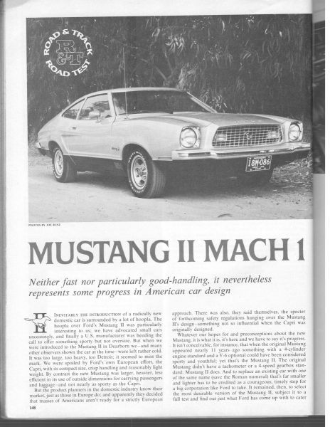 Vintage R&T Review: 1974 Mustang Mach 1 - 