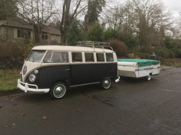 Curbside Outtake: VW Bus (T1) With Popup Camping Trailer - Curbside Classic